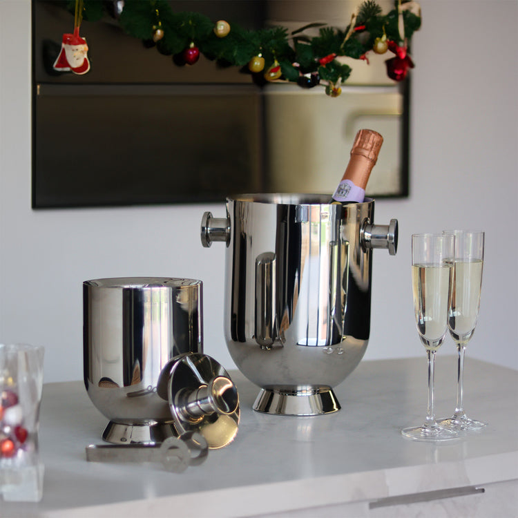 Trombone Ice Bucket & Tongs - Nick Munro