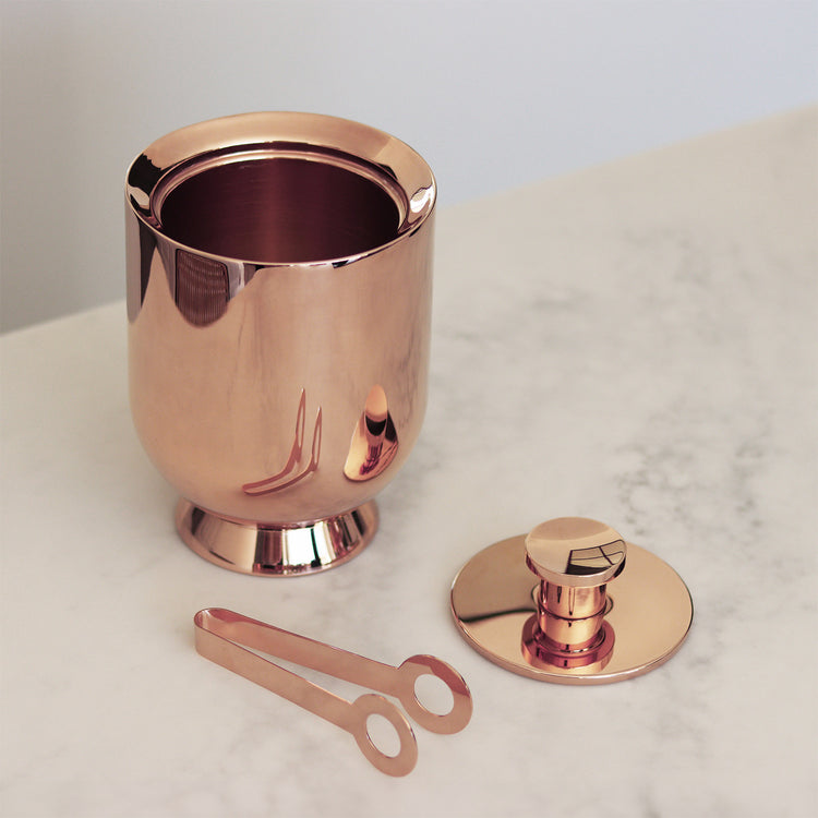 Trombone Ice Bucket & Tongs Rose Gold - Nick Munro