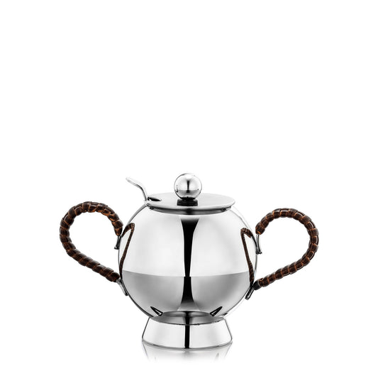 Spheres Sugar Bowl Wicker Handle - Nick Munro
