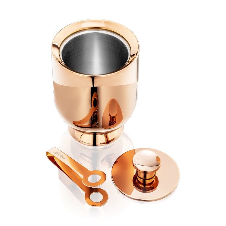 Trombone Ice Bucket & Tongs Copper - Nick Munro