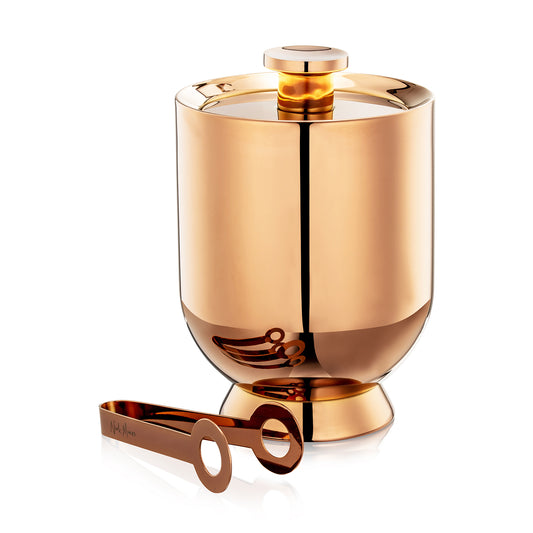 Trombone Ice Bucket & Tongs Copper - Nick Munro
