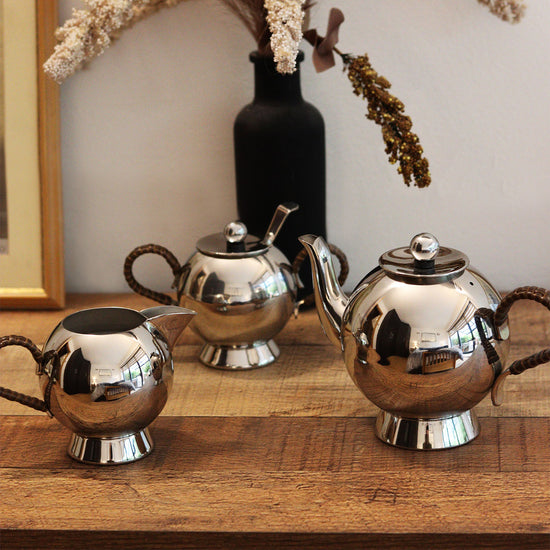 Spheres Tea Infuser Small Wicker Handle - Nick Munro
